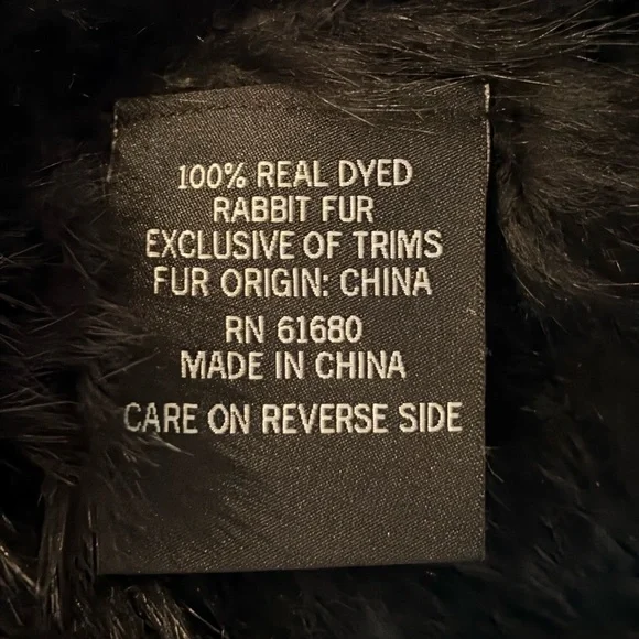 Black Rabbit Fur Vest - Picture 7 of 12